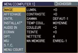 HITACHI CP-X467 - Dans le Menu Détaille - 1