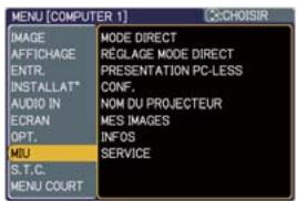 HITACHI CP-X467 - Menu MIU - 1
