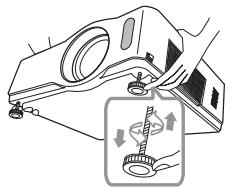HITACHI CP-X467 - Régler l'élevateur du projecteur - 3