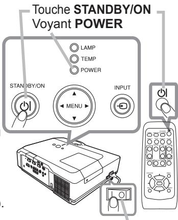HITACHI CP-X467 - Mise sous tension - 1