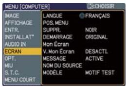 HITACHI CPX4 - Menu ECRAN - 1