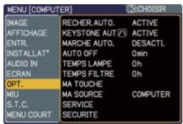 HITACHI CPX4 - Menu OPT. - 1