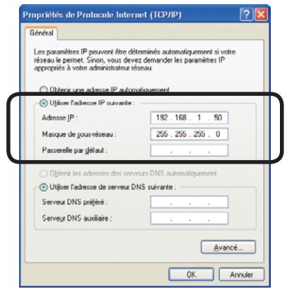 HITACHI CPX4 - Réglage de connexion réseau manuel - LAN cable - (suite) - 2