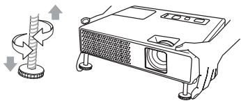 HITACHI CPX4 - Réglage de l'élevateur du projecteur - 3