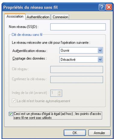 HITACHI CPX4 - Réglage de connexion réseau manuel - LAN sans fil - (suite) - 2