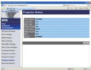 HITACHI CPX4 - Projector Status (Statut du Projecteur) - 1