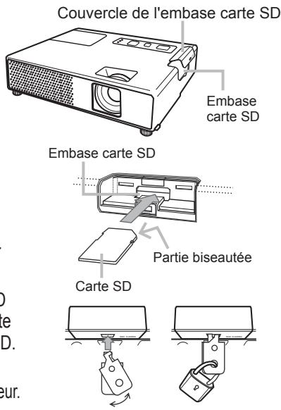 HITACHI CPX4 - Insérer une carte SD - 1