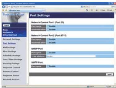 HITACHI CPX4 - Port Settings (Paramètres de Port) - 1