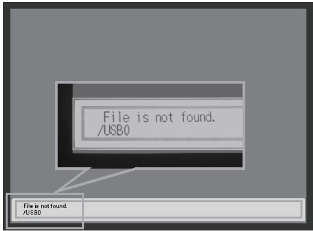 HITACHI CPX4 - Message d'Erreur "Presentation PC-LESS" - 1