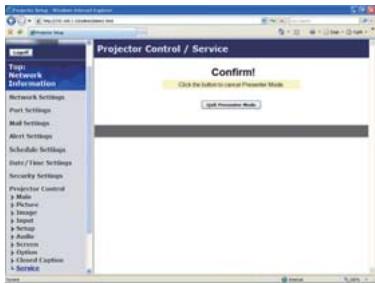 HITACHI CPX4 - Configurer et contrôle le projecteur via un navigateur Web (suite) - 1