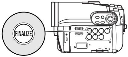 HITACHI DZ-GX3200A - - Utilisation du bouton FINALIZE pour clôturer un disque: - 1