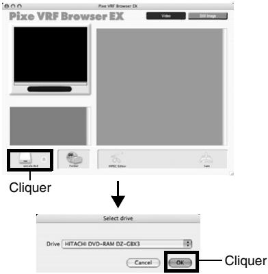 HITACHI DZ-GX3200A - IMPORTATION D'IMAGES ENREGISTRÉES SUR UN DVD-RAM/DVD-RW/DVD-R SUR L'ORDINATEUR POUR CRÉER UN DVD-VIDÉO (DVD-RW/DVD-R) - 1