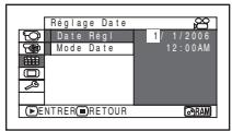 HITACHI DZ-GX3300A - Réglage de la date et de l'heure - 2