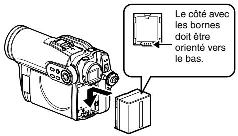 HITACHI DZ-GX3300A - INSTALLATION DE LA BATTERIE SUR LE CAMÉSCOPE DVD - 1