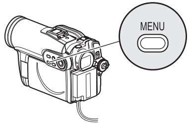 HITACHI DZ-GX3300A - - Utilisation du menu - 1