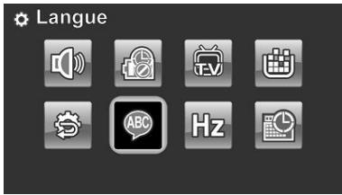HITACHI DZ-HV1074 - Réglage de la langue - 1