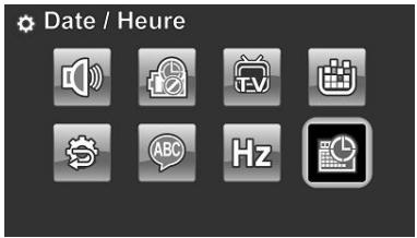 HITACHI DZ-HV1074 - Réglage de la date et de l'heure - 1