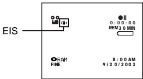 HITACHI DZ-MV380A - - Vérification de l'activation ou de la désactivation de la fonction EIS - 1
