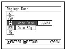 HITACHI DZ-MV380A - MODIFICATION DU FORMAT D'AFFICHAGE DE LA DATE ET DE L'HEURE - 2