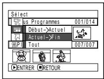 HITACHI DZ-MV380A - SELECTIONNER DES SCENES EN UTILISANT LE MENU (ÉDITER PLAYLIST) - 2