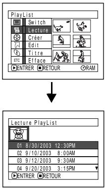 HITACHI DZ-MV380A - LECTURE D'UNE LISTE DE LECTURE (LECTURE) - 1