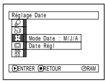 HITACHI DZ-MV380A - Configuration de la date - 1