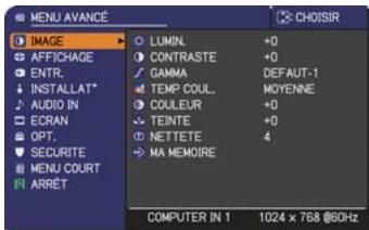 HITACHI ED-X52 - Menu IMAGE - 1