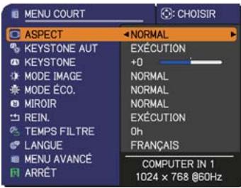 HITACHI ED-X52 - MENU COURT - 1