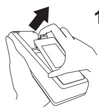 HITACHI CP-RX93 - Préparer la télécommande - 1