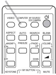 HITACHI CP-RX93 - Selectionner un signal d'entrée - 2