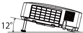 HITACHI CP-X2521WN - Réglage de l'élevateur du projecteur - 1