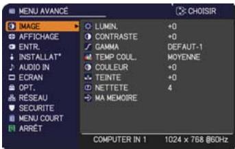 HITACHI CP-X2521WN - Menu IMAGE - 1