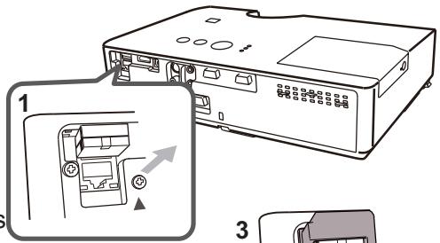 HITACHI CP-X2521WN - Attacher le couvercle de l'adaptateur - 1