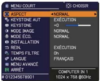 HITACHI CP-X2521WN - MENU COURT - 1