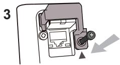 HITACHI CP-X3021WN - Attacher le couvercle de l'adaptateur - 2