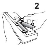 HITACHI CP-X3021WN - Préparer la télécommande - 2