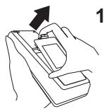 HITACHI CP-X3021WN - Préparer la télécommande - 1