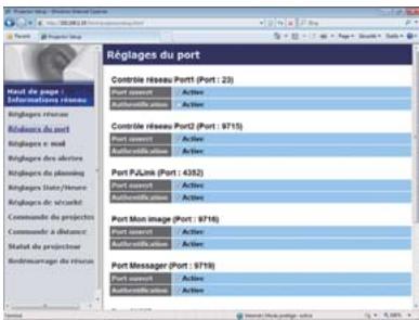 HITACHI CP-X3021WN - Réglages de port - 1