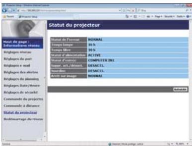 HITACHI CP-X3021WN - Statut du projecteur - 1