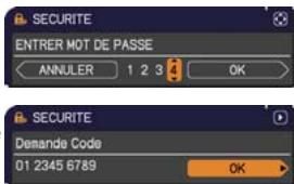 HITACHI CP-X3021WN - Si vous avez oublié votre mot de passe - 1