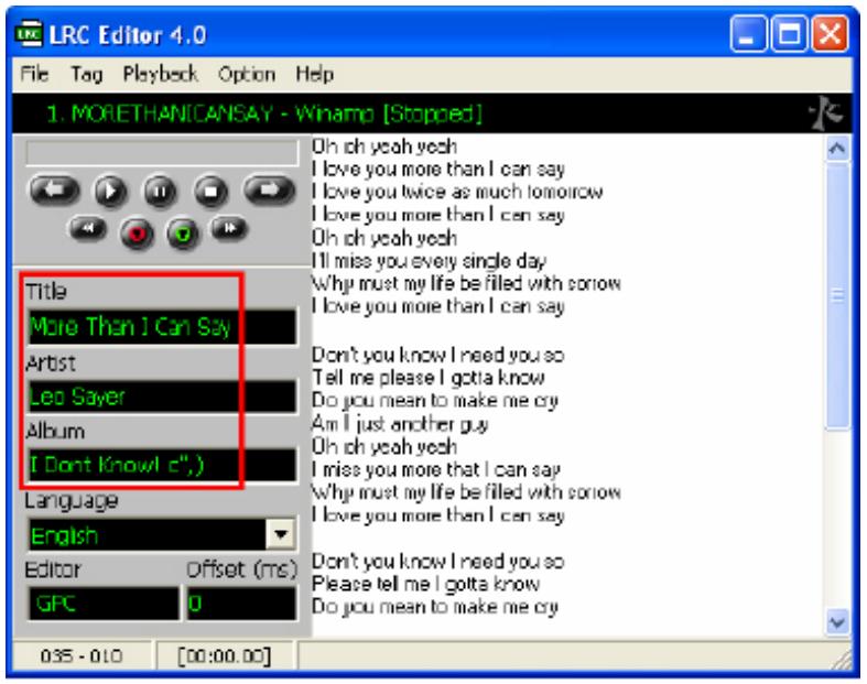 D-JIX 345 - LRC Editor - 3