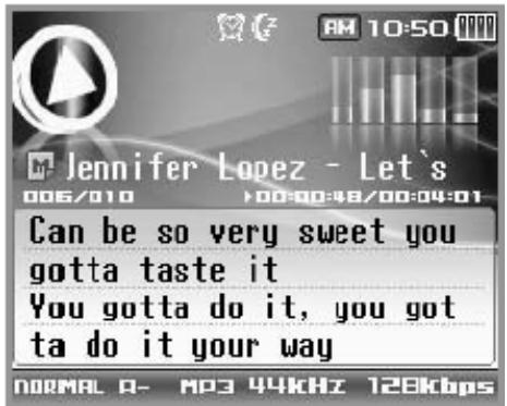 D-JIX 1000 - Affichage des paroles. - 1