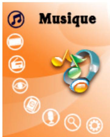 D-JIX M 450 FM - Sous-menu du mode musique. - 1