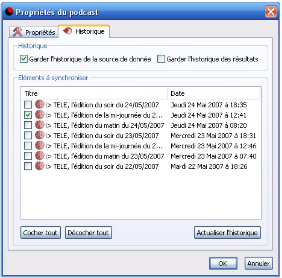 D-JIX MEDIA - Modifier les options de l'histoire d'un podcast - 1