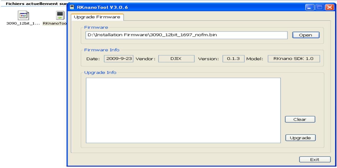 D-JIX M280 - Pour réinstaller le firmware : - 2