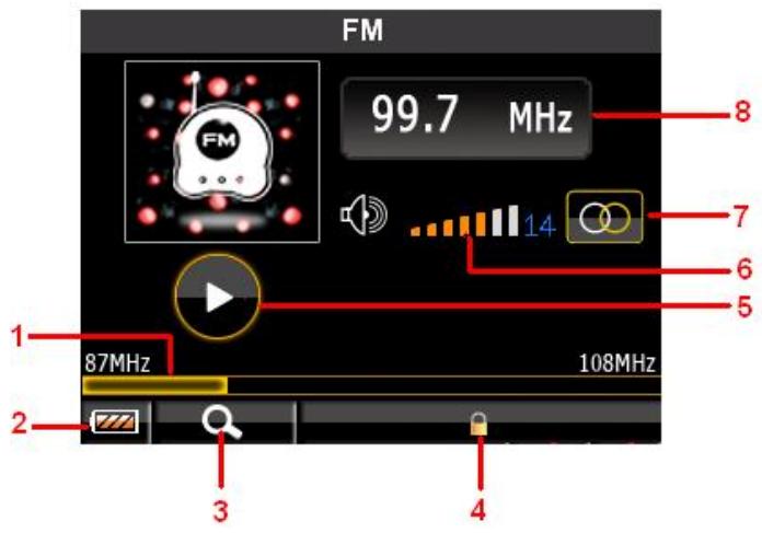 MEMUP V-SLIM - Pour passer en mode radio FM : - 1