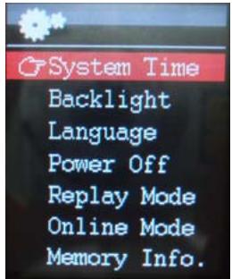 MEMUP K18 - System set (setup) (configuration du système) - 1