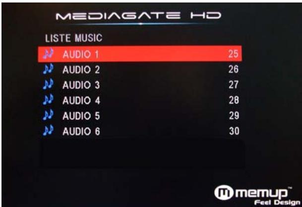 MEMUP MEDIAGATE HD - Menu MUSIC - 1