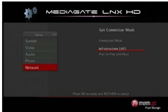 MEMUP MEDIAGATE LNX HD - Configuration sans fil - 2