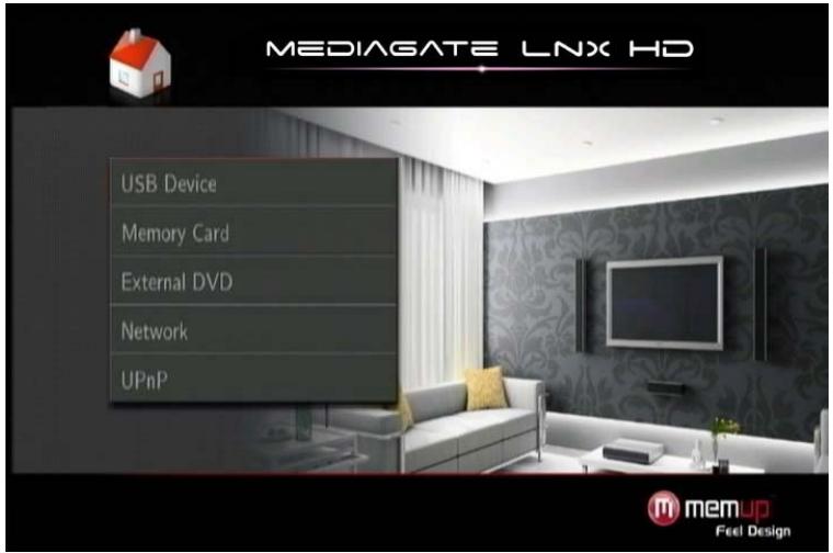 MEMUP MEDIAGATE LNX HD - Interface - 1